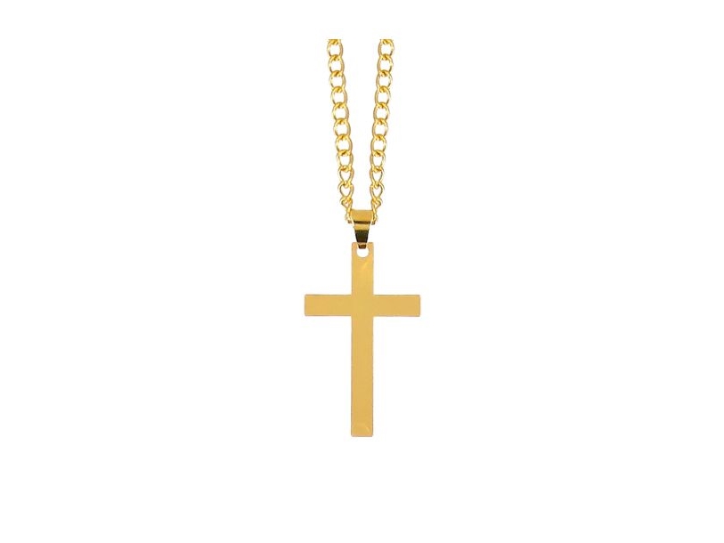 Guld kors halskæde
