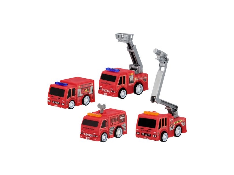 Små brandbilar, 4 st | Leksaker - Bilar och andra fordon - Akutbilar | GameStuff