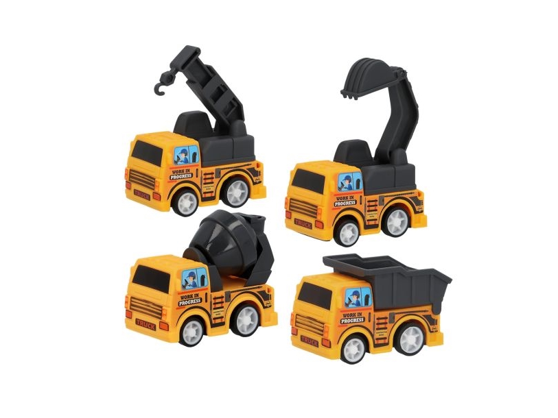 Kleine Baufahrzeuge, 4 Stück