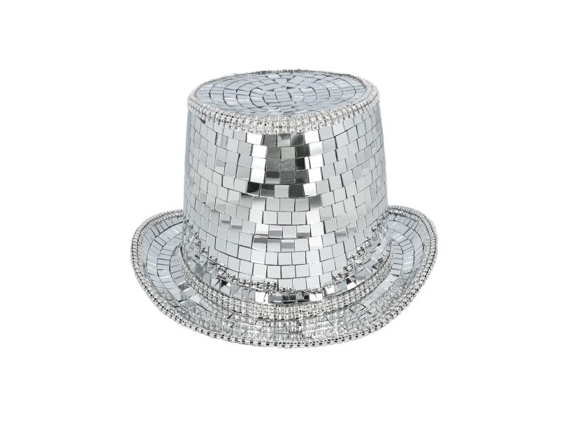 Sølv Diskokugle Hat