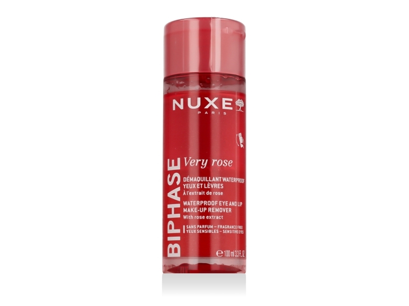 Nuxe Very Rose Biphase Waterproof Eye And Lip Make-Up Remover 100 Ml
