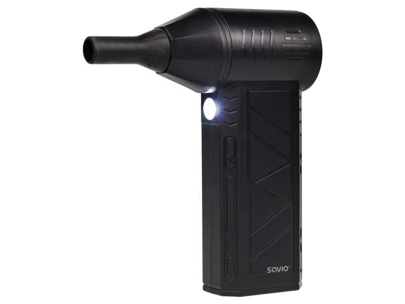 Savio MD-01, Håndholdt blæser, 140 km/t, 36 km/t, 140 km/t, Blæse, Sort