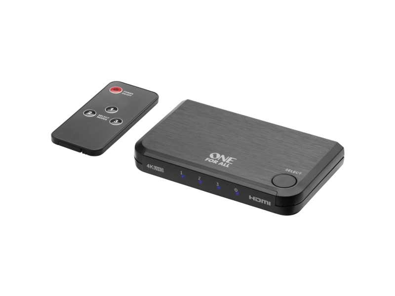 One For All Sv 1632, Hdmi, Schwarz, 60 Hz, 1920 X 1080 (Hd 1080), 3840 X 2160, 3840 X 2160 Pixel, 4K Ultra Hd