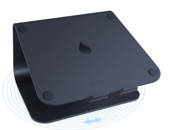 Rain Design Mstand360 Laptop Stand With 360, Laptop Stativ, Sort, Aluminium, 30,5 Cm (12"), 38,1 Cm (15"), 38,1 Cm (15")