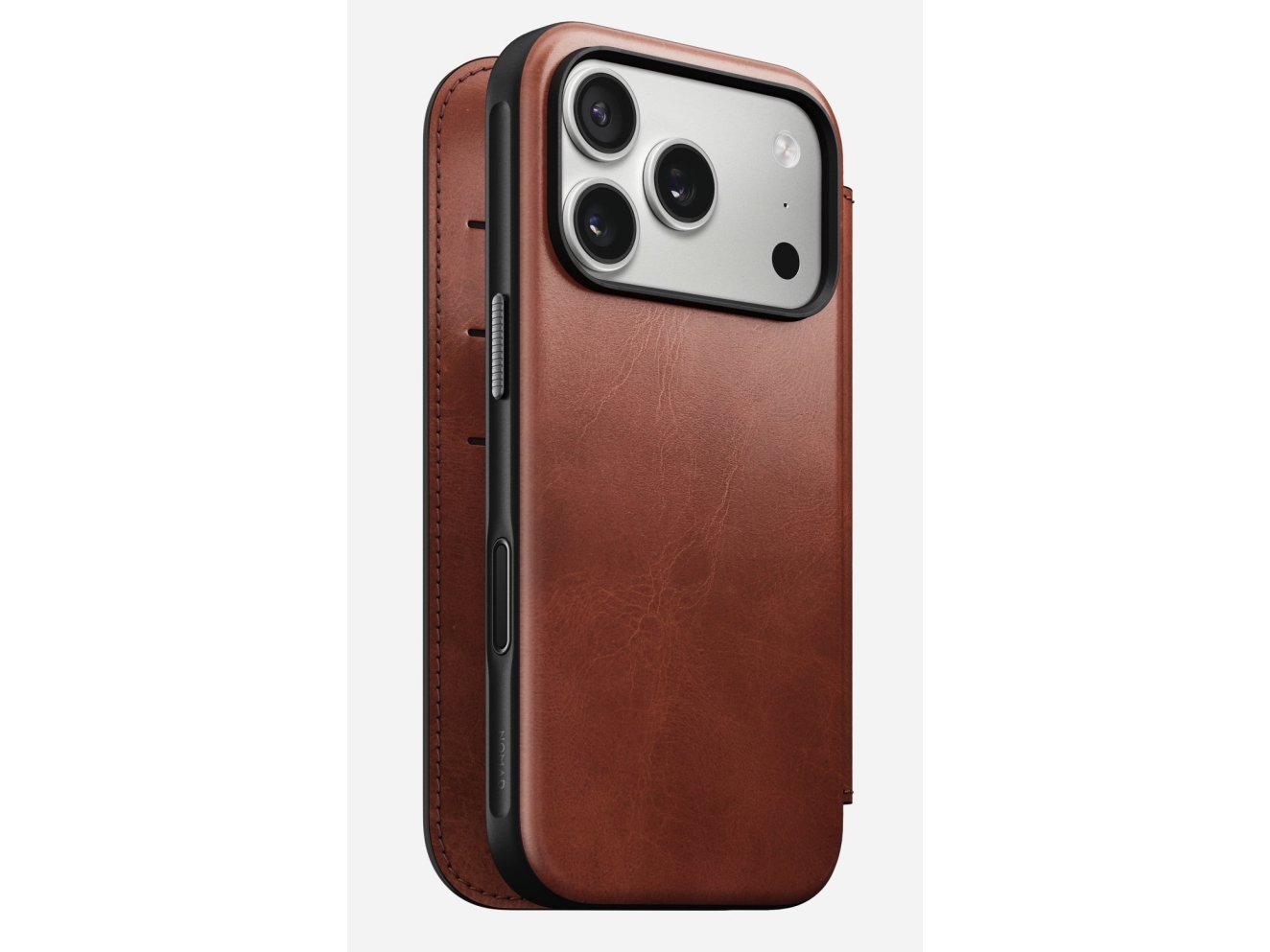 Nomad Modern Leather Folio, Folio, Apple, Iphone 17 Pro, 16 Cm (6.3"), Braun