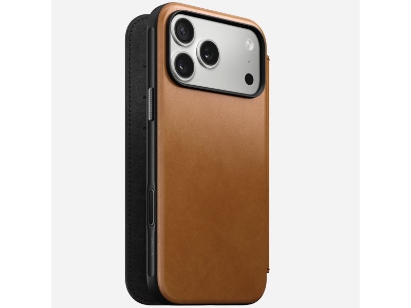 Nomad Modern Leather Folio, Folie, Apple, Iphone 17 Pro Max, 17,5 Cm (6.9"), Solbrun