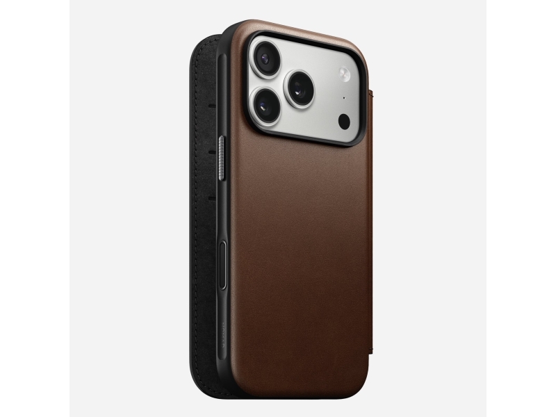 Nomad Modern Leather Folio, Folio, Apple, Iphone 17 Pro, 16 Cm (6.3"), Braun