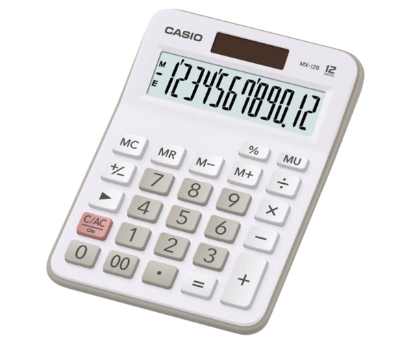 Casio MX-12B-WE, 115 g | Kontorsmaskiner - Räknare - Kalkylatorer | GameStuff
