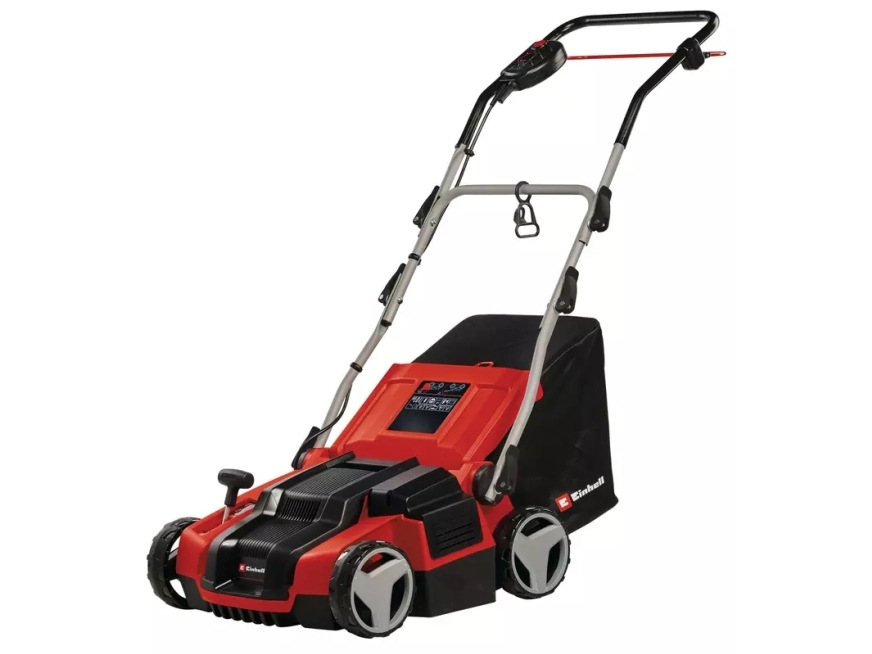 Einhell GE-SA 1435/1, Skubbe plæneklipper, 35 cm, Roterende knive, 28 L, 4 hjul, Plast