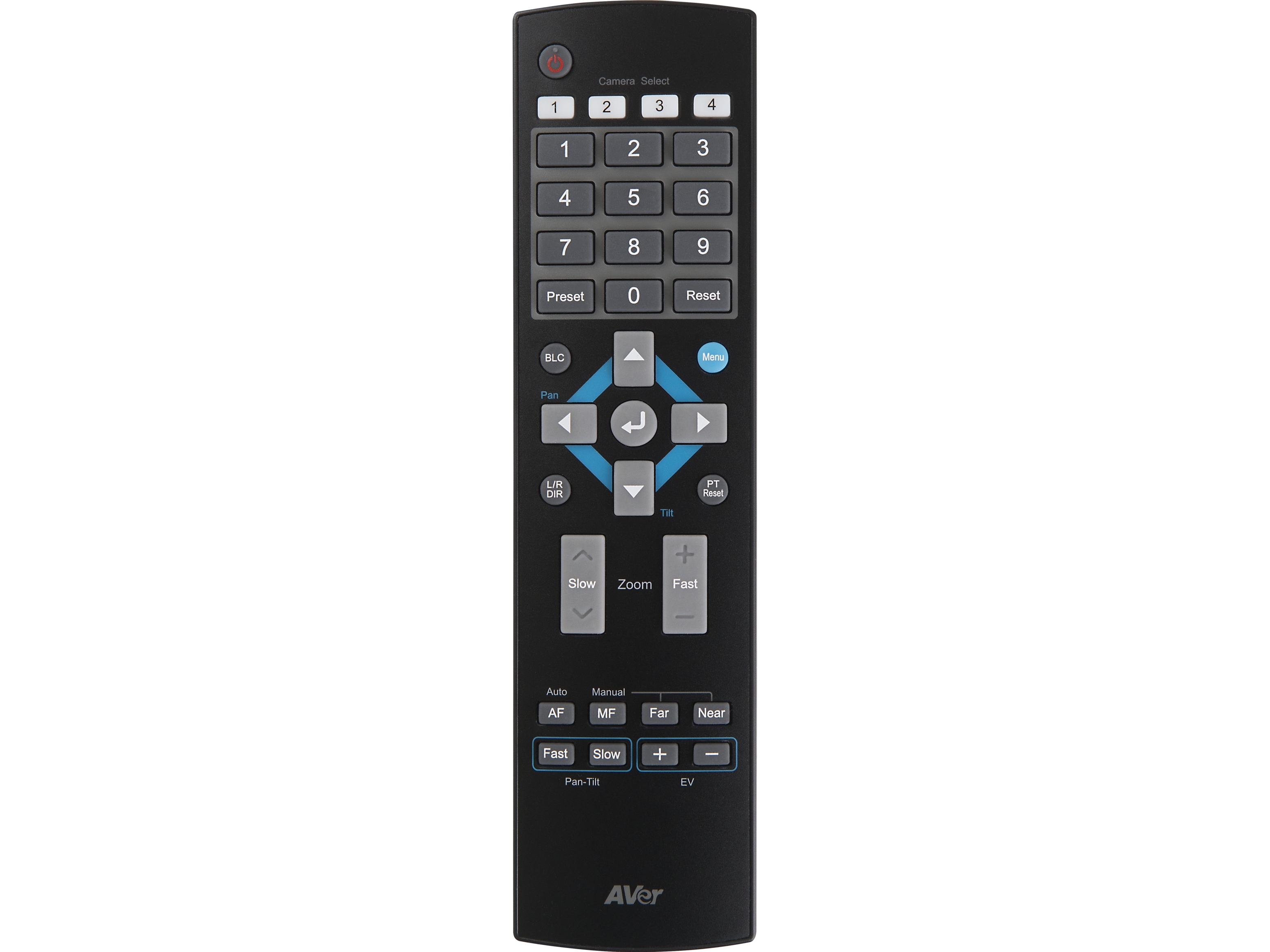 AVer Remote for PTZ series, Remote control, Black, Aver, PTZ310/330, 73.59 g, China