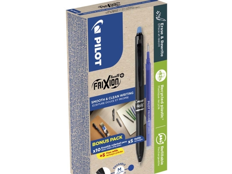 Pilot Frixion Ball + Tintenroller Blau 0.7 Mm Schreibfarbe: Blau