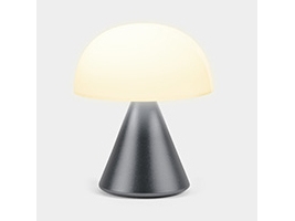 Lexon Mina, Grå, Metallic, Acrylonitrilbutadienstyren, Aluminium, Soveværelse, Børneværelse, Korridor, Skrivebord, Kontor, 1 Pære(R ), Led, Varm Hvid