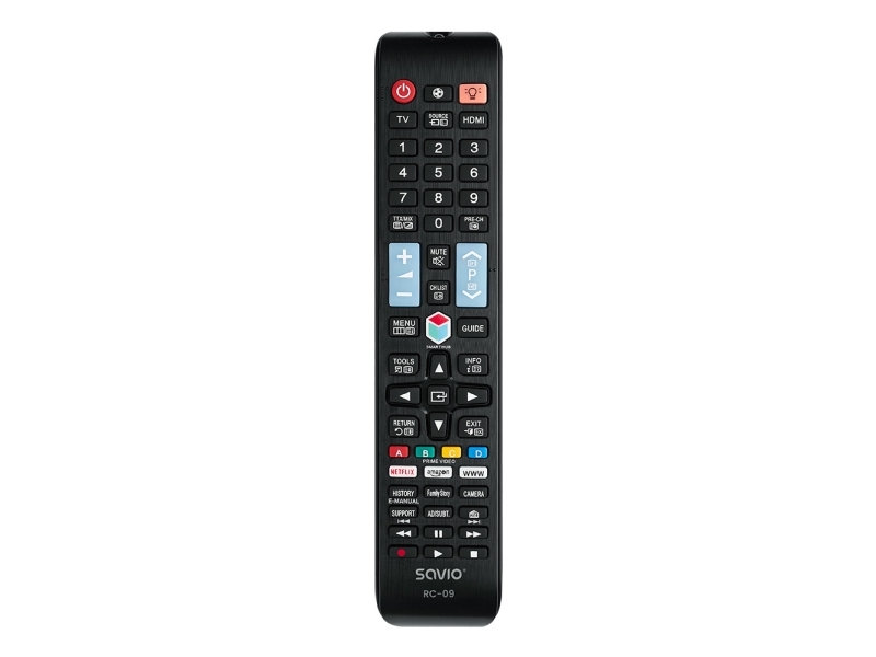 Savio Rc-09 Do Tv Samsung - Smart Tv, Tv, Ir Trådløs, Tryk På Knapper, Sort