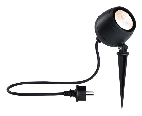 Paulmann Kikolo, Spotbelysning, Sort, Aluminium, Plast, Områdebelysning, Skyggebelysning, Træbelysning, Wall lighting, II, IP65