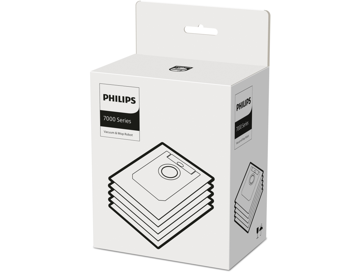 Philips Homerun Xv1472/00 Støvposer Til Homerun 7000-Robotter, Støvpose, Tromle Vakuum, Acrylonitrilbutadienstyren, Xu7100, 285 Mm, 180 Mm