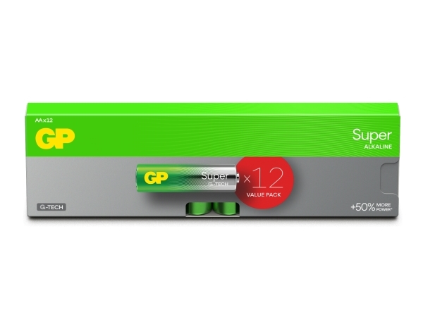GP Super AA type Batterier til generelt brug (genopladelige) 12