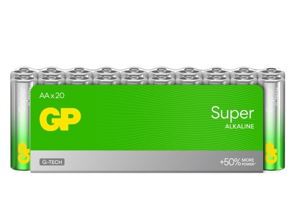 Alkalibatterie, Aa (Lr6), Aa, 1,5V, Gp, Film, 20Er-Pack, Super