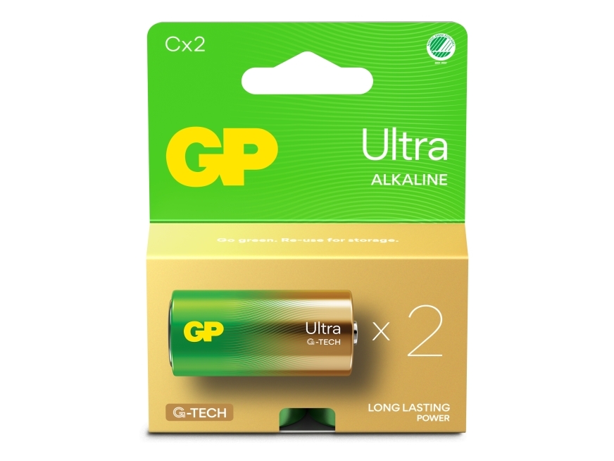 Gp Batteries Ultra Alkaline Gp14au, Einwegbatterie, C, Lr14, Alkali, 1,5 V, 2 Stück(E), Cd (Cadmium), Hg (Quecksilber)