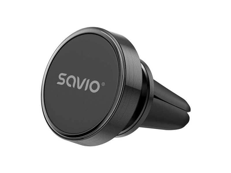 Savio Ch-02 Magnetische Autohalterung, Aluminium, Schwarz, Greb, Sort