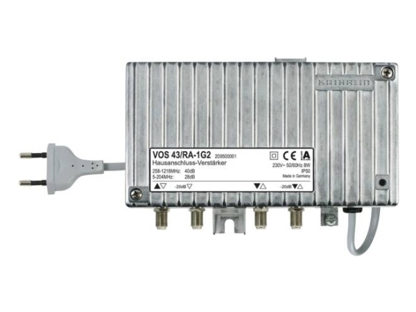 Kathrein Vos 43/Ra-1G2, F, Wechselstrom, 8 W, 230 V, 50/60 Hz, 184 Mm