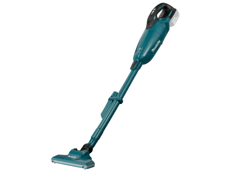 Makita Dcl284fz, 2-I-1 Stangstøvsuger, Poseløs, Sort, Turkis, Rektangulær, Dry, Stof