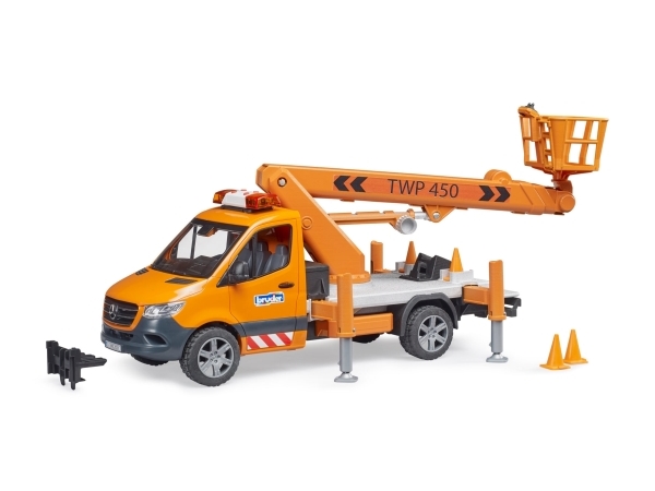 Bruder Mb Sprinter W/Working Platform, Fahrzeug, 3 Jahr(E), Acrylnitril-Butadien-Styrol (Abs), Schwarz, Orange