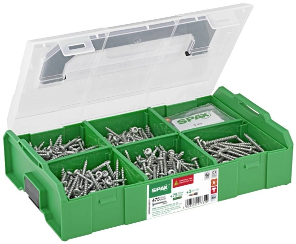 SPAX 5000009160219 Kombinationsskruv sortiment 1 Set | Verktyg & Verkstad - Skruvar & Muttrar - Skruvsortiment | GameStuff
