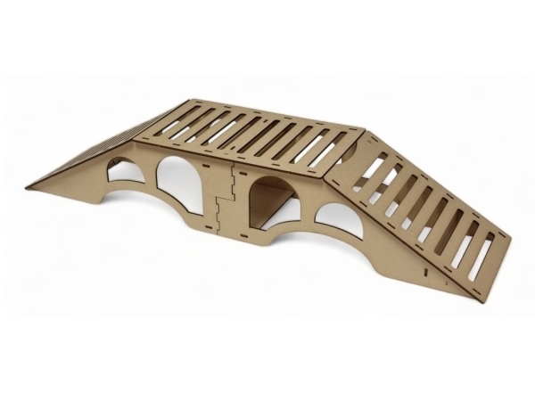 Absima 2320200, Skinneenhedssæt, Mdf, Brun