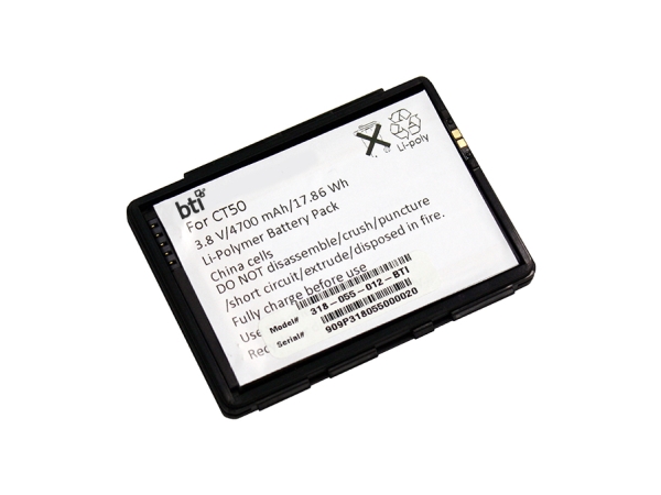 Bti 318-055-012-, Battery, Black, Honeywell, Lithium-Ion (Li-Ion), 4700 Mah, 3.8 V
