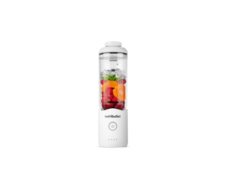 Nutribullet Nbp013w, Portable Blender, 0.59 L, Ice Crushing, White