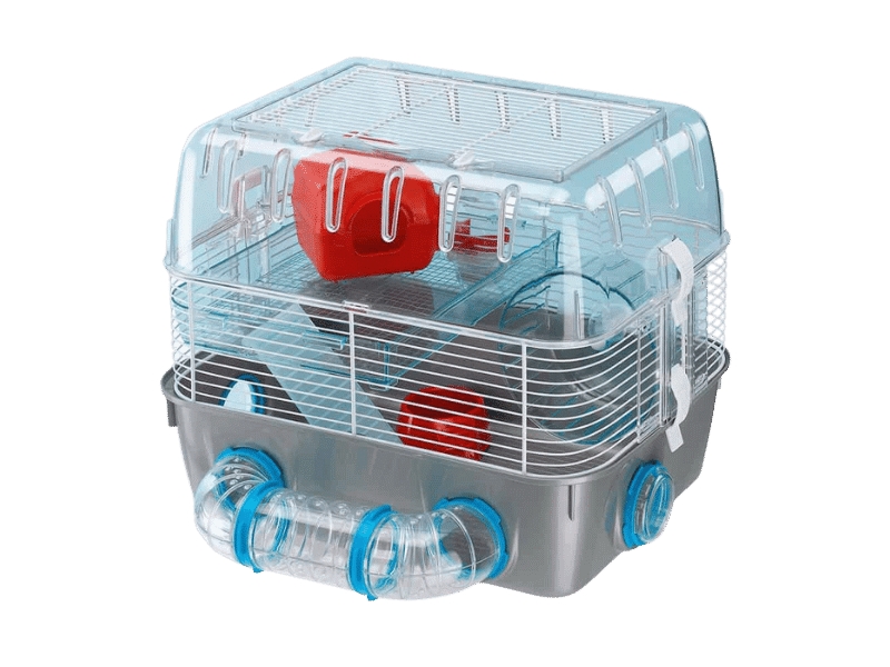 Ferplast Combi 1 Fun Hamsterkäfig - Mehrstöckiges Habitat Mit Tunnelsystem Und Rädern - 40,5X29,5X32,5Cm