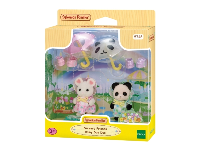 Sylvanian Families - Børnehave Venner - Regnvejrsdag Duo - 5748
