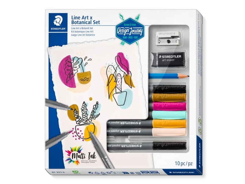 Staedtler LineArt & Botanical Set, 10 stk, Kasse