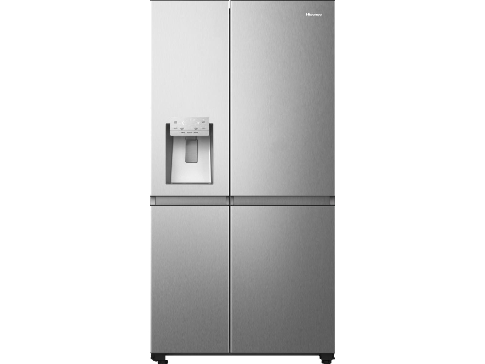 Hisense RS818N4TIC, Fristående, Amerikansk dörr, Rostfritt stål, Röra, LED, På dörren | Vitvaror - Kyl & Frys - Side-by-Side | GameStuff
