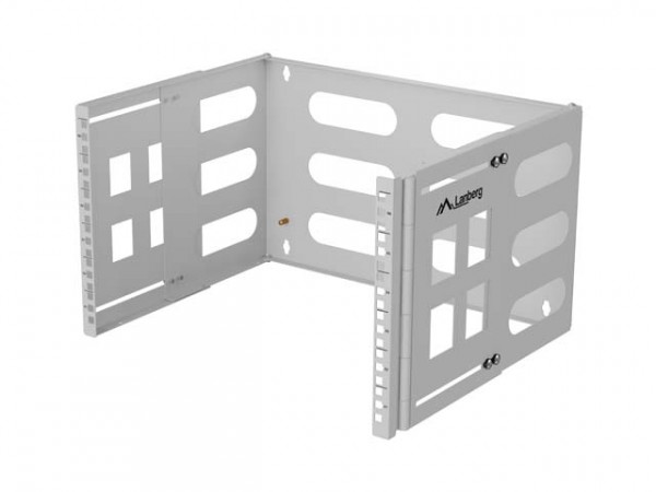 Lanberg Folding Bracket Wall-Mount 19&Quot 6U | Fb01-5406-10S | Grey
