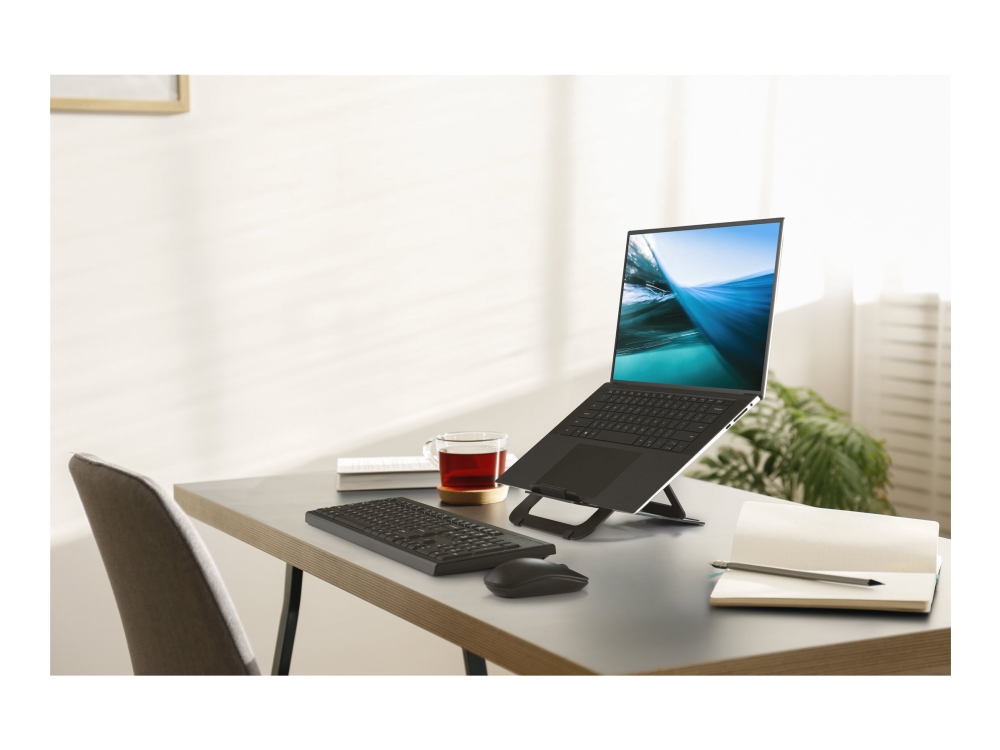 Kensington Eq Adjustable Aluminium Laptop Stand, Laptop Stand, Black, Aluminium, 25.4 Cm (10"), 43.2 Cm (17"), 3 Kg