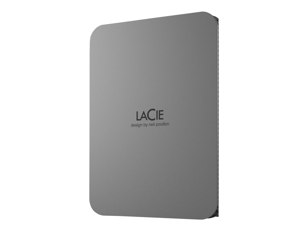 Lacie Mobile Drive Secure, 2 Tb, 3.2 Gen 1 (3.1 Gen 1), Grau