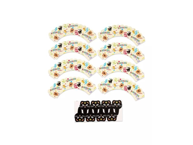 Fastelavn Cupcake Wrapper, 8 Stk
