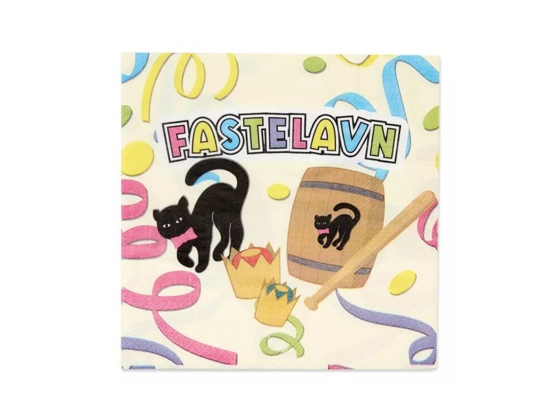 Faschingsservietten, 16 Stück