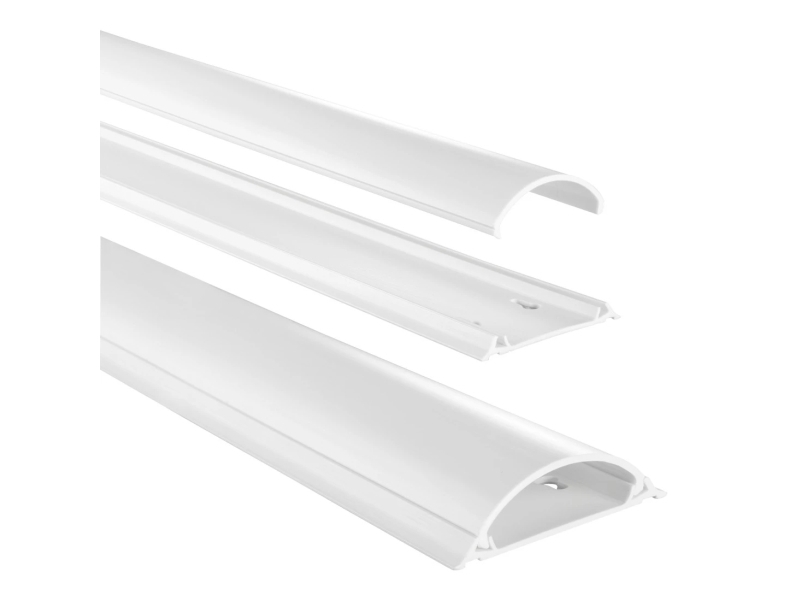 Hama 00220984, Kabelkanal, Universel, Polyvinylchlorid (Pvc), Hvid
