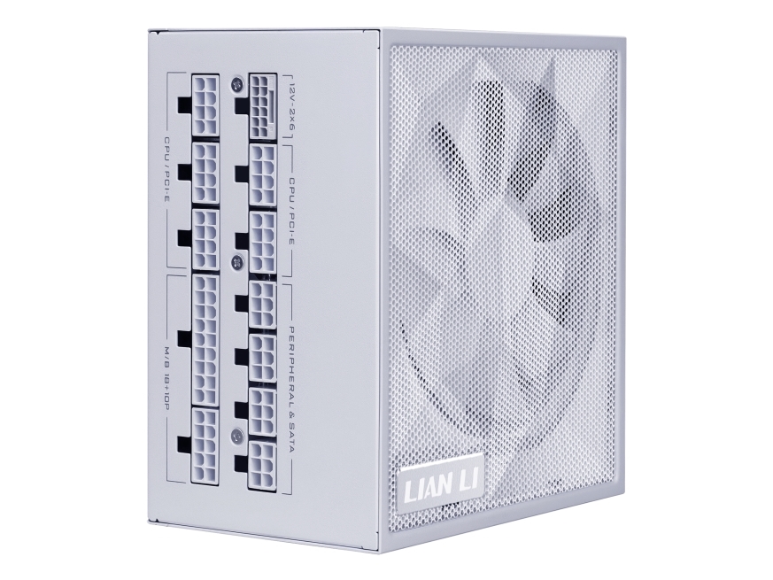 Lian Li Sx Series 80 Plus Platinum Psu, Fuldt Modulær, Pcie 5.1, Atx 3.1 - 850 Watt, Hvid