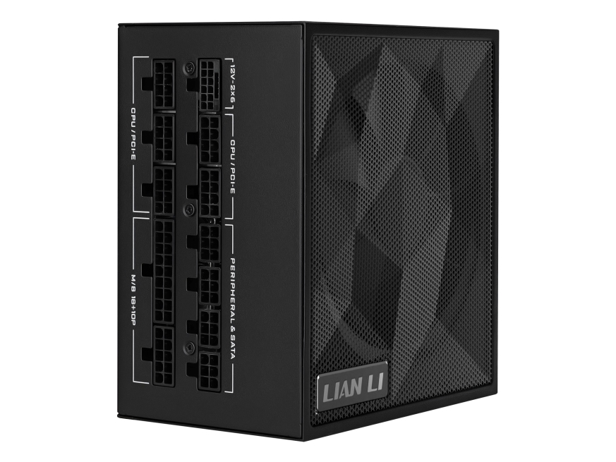 Lian Li Sx Series 80 Plus Platinum Psu, Fuldt Modulær, Pcie 5.1, Atx 3.1 - 850 Watt, Sort