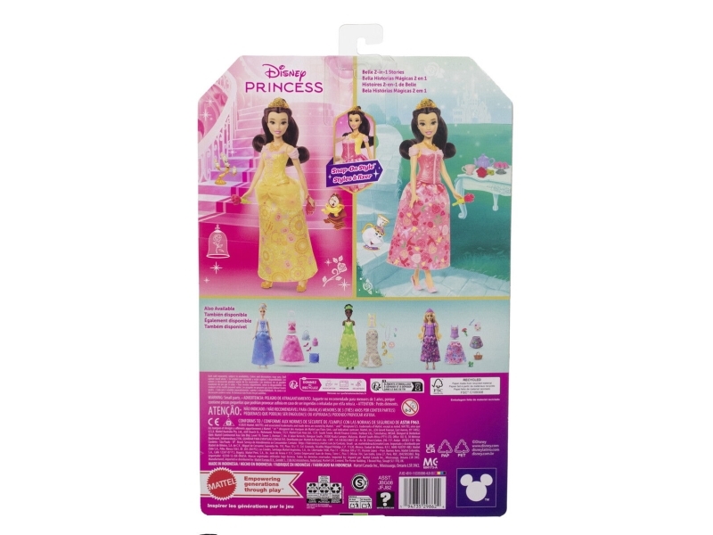 Disney Princess Dukke - 2-i-1 - 31 cm - Storytelling Belle