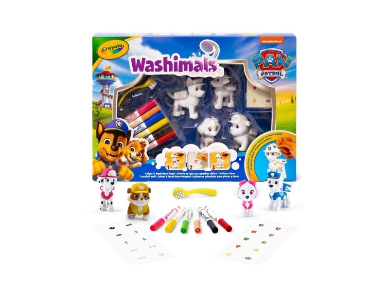 Crayola Washimals Psi Patrol Figurki do malowania i mycia