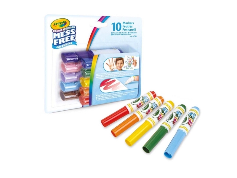 Crayola Color Wonder Classic Mini Markers 10 Pcs