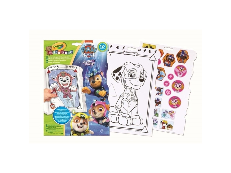 Crayola Mini Kids Paw Patrol Colour Activity Book