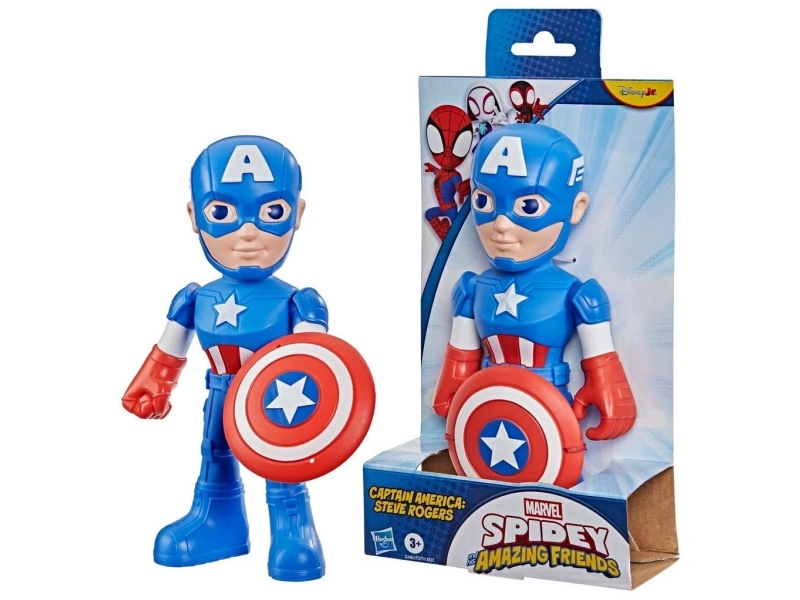 Spidey and His Amazing Friends Spidey & Friends Figure 22.5 cm - Captain America