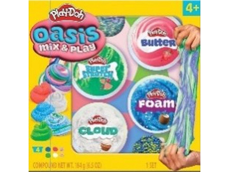 Play-doh - Oasis Mix & Play - Modellervoks 4-pak - Hasbro