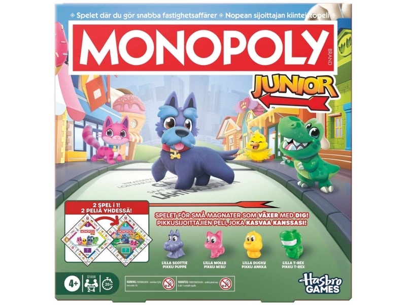 Monopoly Junior 2 i 1 Refresh DK/NO