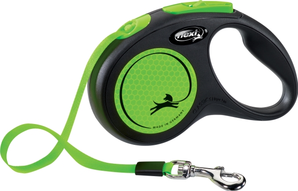 Flexi New Neon Tape S, 5M, 15Kg, Schwarz/Neongrün